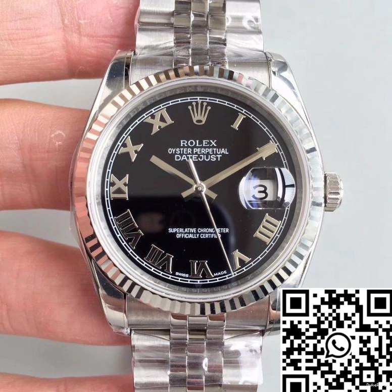 Datejust EW Rolex 41MM Black Dial Factory 116334 0514